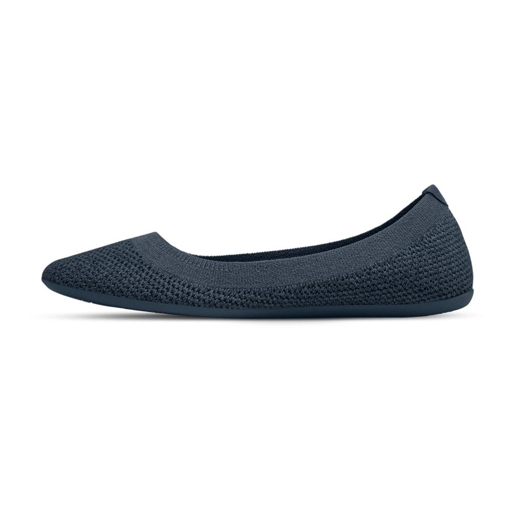 Allbirds Women\'s Flats Navy - Tree Breezers - 02534EBFW